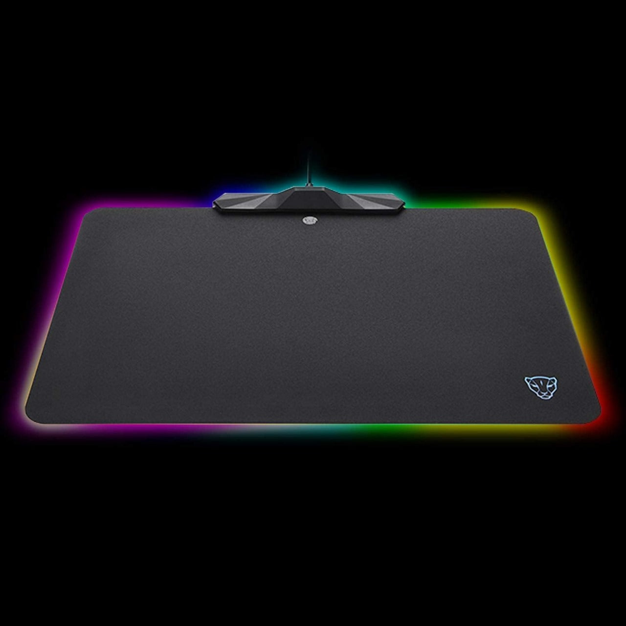 MOTOSPEED RGB Gaming Mouse Pad -LED Lighting Effects,Wired,Hard Surface Gamer Mouse Mat for Laptop Computer PC Games(13.8X9.8 Inch)