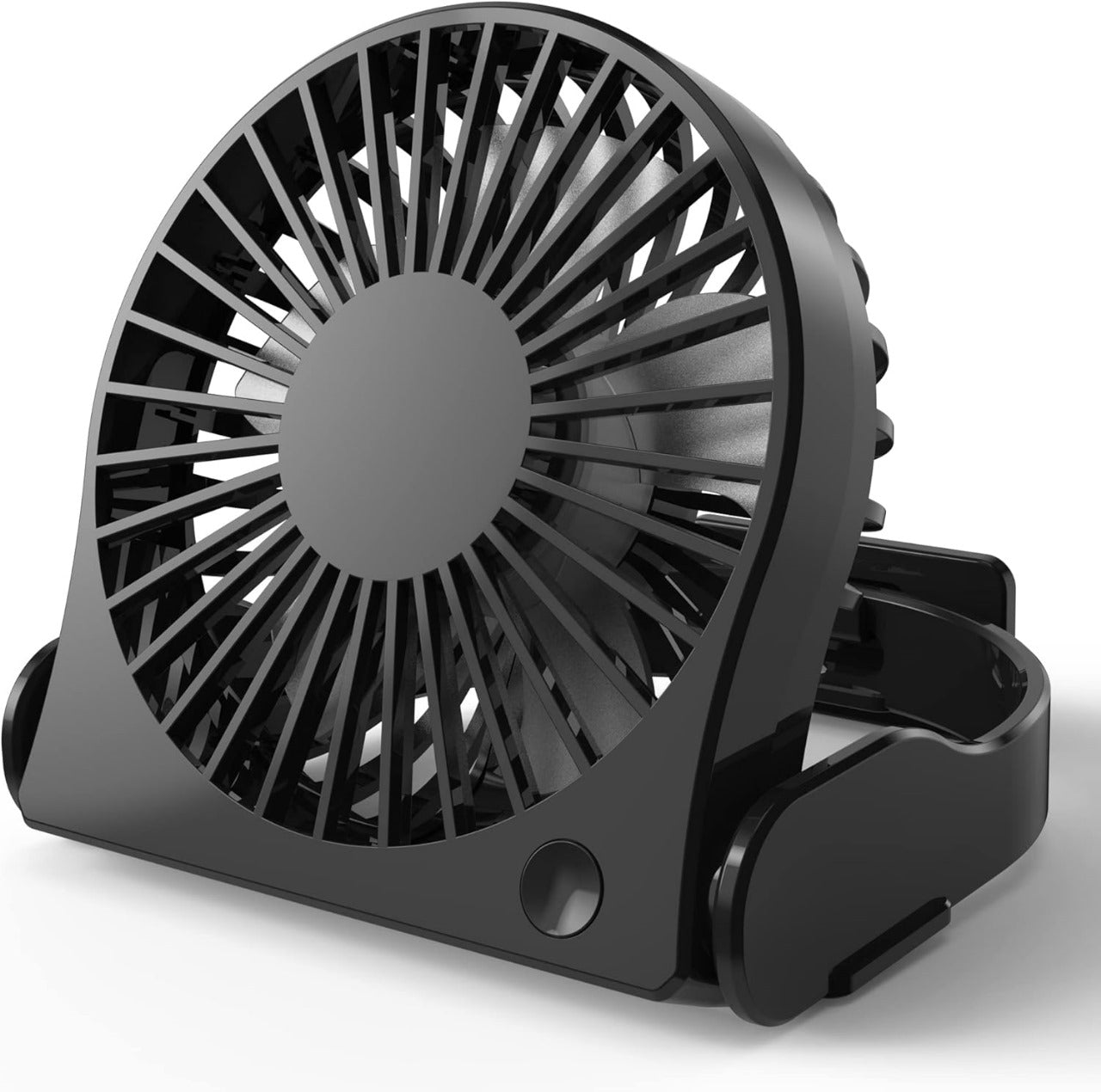 Mini USB Table Fan, 3 Speeds Personal Desktop Fan with Pasteable Hook, 360°Rotatable Portable Strong Airflow Cooling Small Fan For Desk, Home, Kitchen, Office, Bedroom, Car