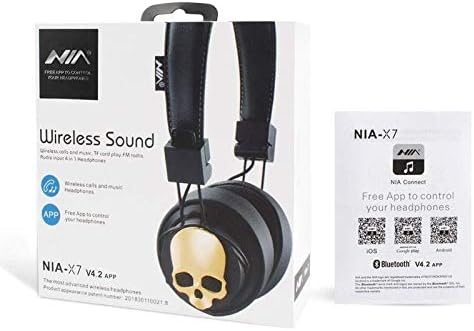 NIA X7 Bluetooth Headphones Wireless Stereo Head-mounted Gaming Headset