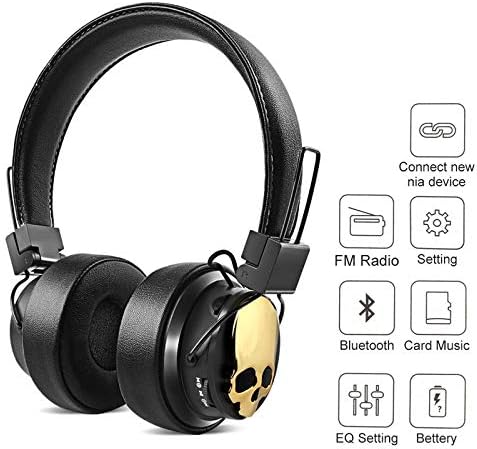 NIA X7 Bluetooth Headphones Wireless Stereo Head-mounted Gaming Headset