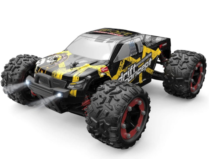 Deerc - 1:18 Scale Remote Control Car, 60km/h Brushless Motor, 4WD Fast Racing Car with 2 Batteries for 40 Minutes Runtime, 2.4GHz, 2 Body Shops for Adults and Kids, 300E