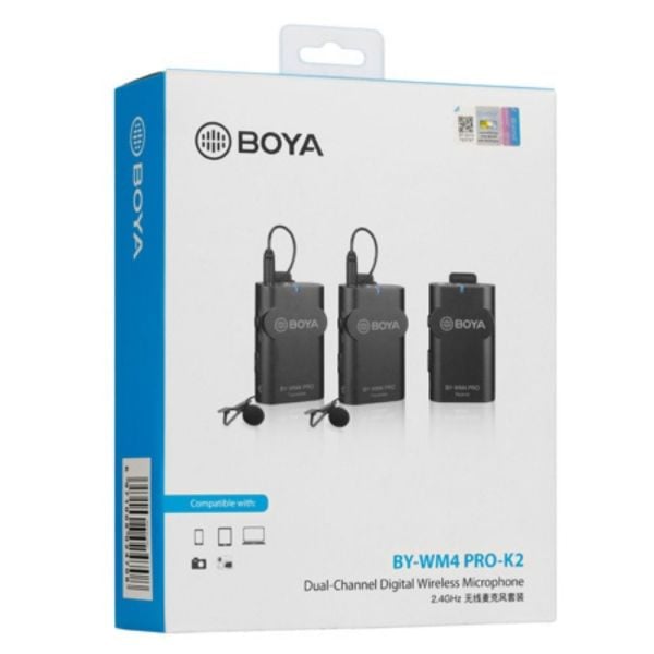 Boya By-Wm4 Pro-K2 Portable 2.4G Wireless Microphone